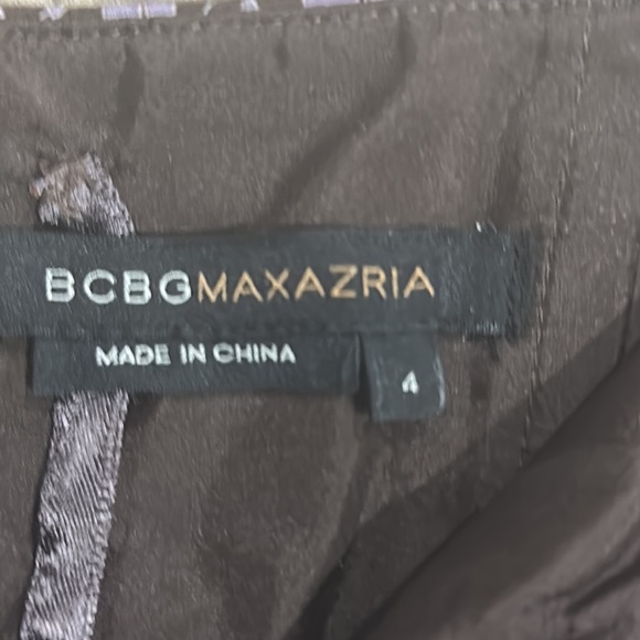 BCBG Max Azria Strapless Brown Floral Dress - Picture 5 of 5